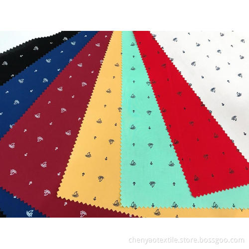 100% Cotton Stretch Plain Pigment Printed Fabric